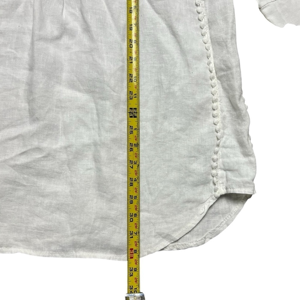 Laura Bianchi 100% Linen Tunic Made in Italy Cottage Core Size Large - Picture 6 of 6